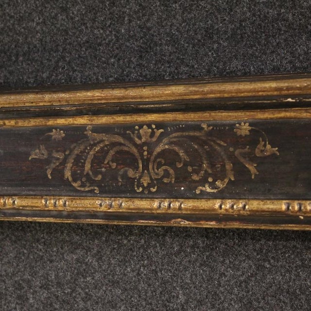 20th Century Lacquered Painted and Gilded Tuscan Frame, 1950 For Sale - Image 14 of 15