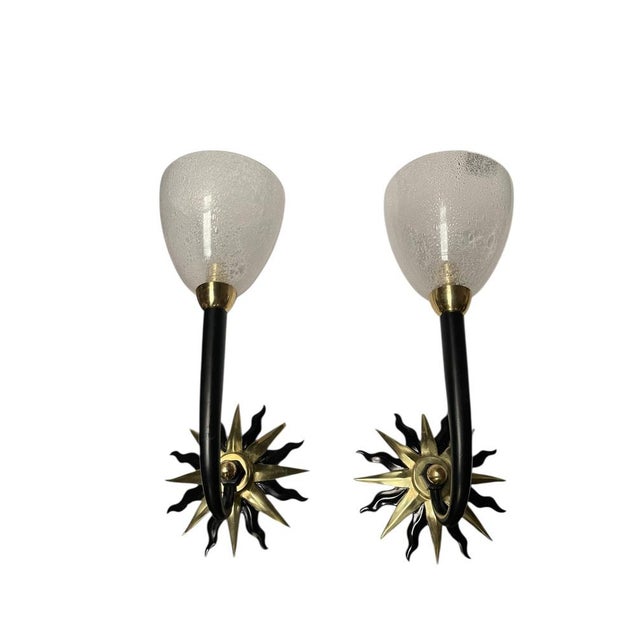 Vintage Bronze Sconces by André Arbus, 1940s, Set of 2 For Sale - Image 13 of 13