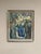 Original Swedish Oil on Panel – “Flowers in Blue Vase” by Sven Age – Signed – Vintage & Framed – 73 × 63 cm (28.7" ×...