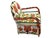 Vintage African Nigerian Small Yoruba Glass Beaded Chair Sized for Kids and Teenagers. For Sale - Image 4 of 8