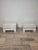 White Nightstands by Alain Delon for Maison Jansen, 1975, Set of 2, in Good conditions. Designed 1970 to 1979 This piece...