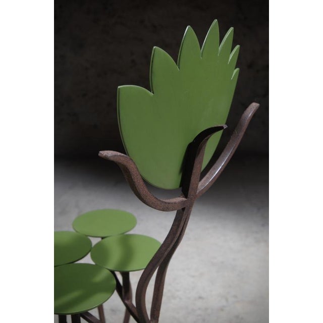 Chair in Steel by Frederic Gaillard For Sale - Image 4 of 9