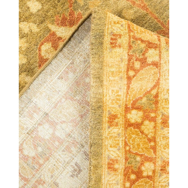 Mogul, One-of-a-Kind Hand-Knotted Area Rug in Green, 6' 3" x 9' 6" For Sale In New York - Image 6 of 8