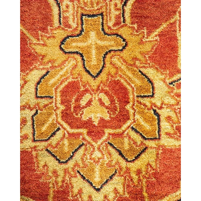 Traditional Mogul, One-of-a-Kind Hand-Knotted Area Rug in Orange, 8' 2" x 9' 10" For Sale - Image 3 of 8