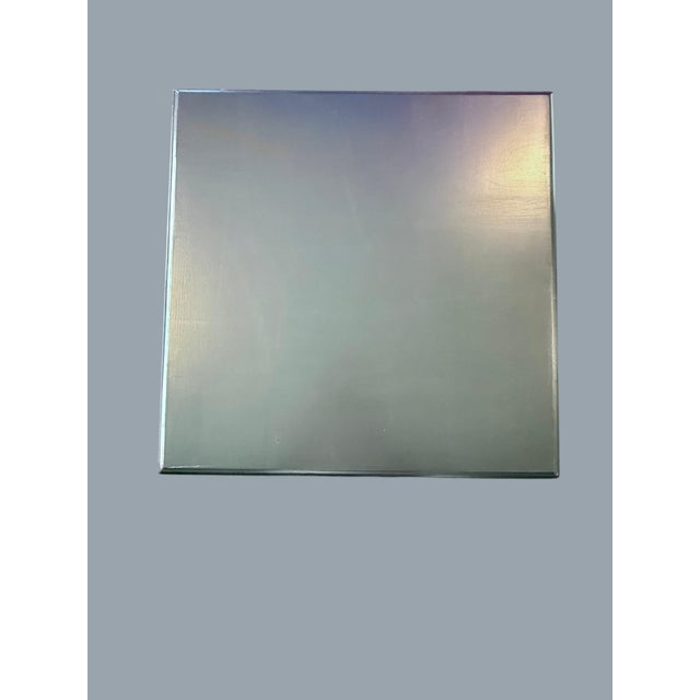 Wood Antique Stick Ball Table-Black Painted-Square Accent-Colonial Style-Side-End For Sale - Image 7 of 10