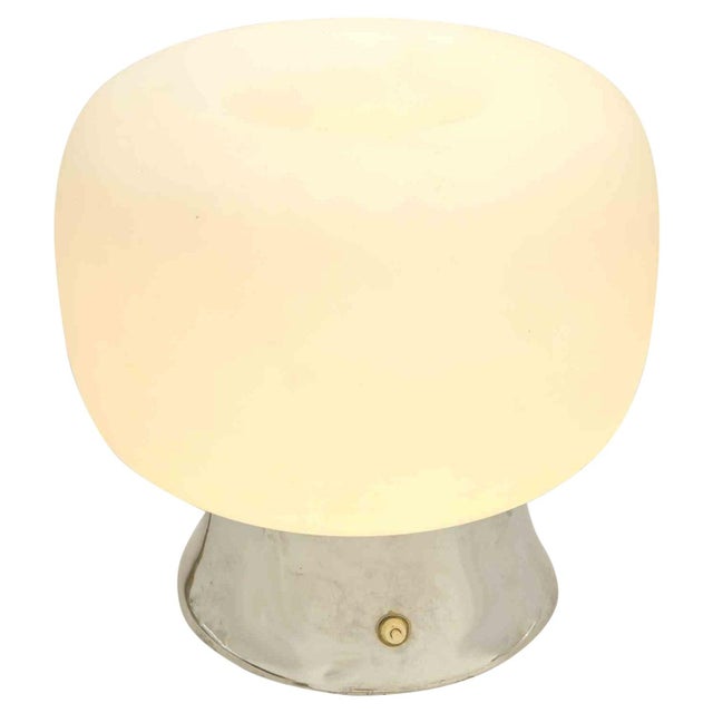 1970s White Glass Lamp, 1970s For Sale - Image 5 of 5