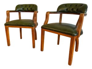 English Captains Chairs, Set of 2
