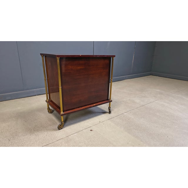 1960s Mid-Century Modern French Bar Cabinet, 1960s For Sale - Image 5 of 14