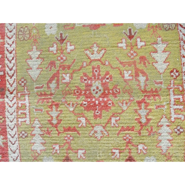 Antique Turkish Oushak Tree-of-Life Rug, Western Anatolia, Circa 1900 For Sale - Image 9 of 11