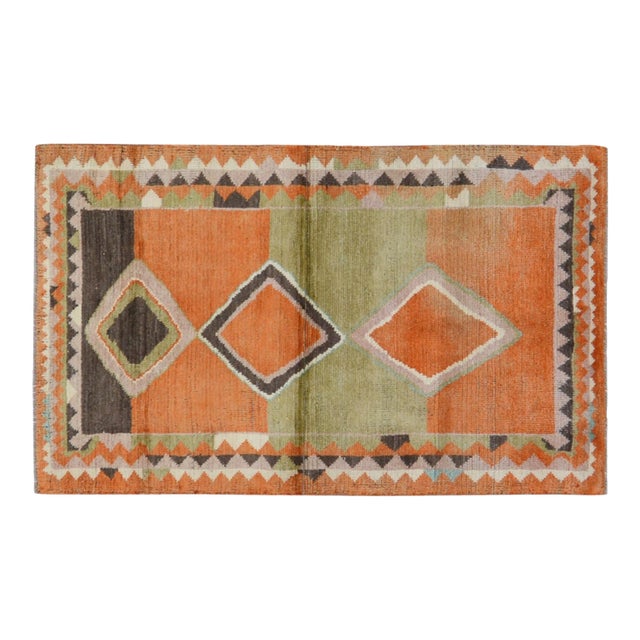 Vintage Gabbeh Knotted Wool Rug, 3'1''x5'2'' For Sale