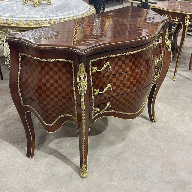 French French Louis XV Style Copper Commode For Sale - Image 3 of 3