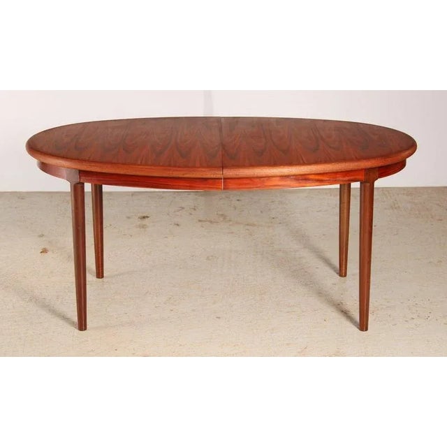 Mid-Century Modern Danish Extendable Rosewood Dining Table, 1970s For Sale - Image 13 of 13