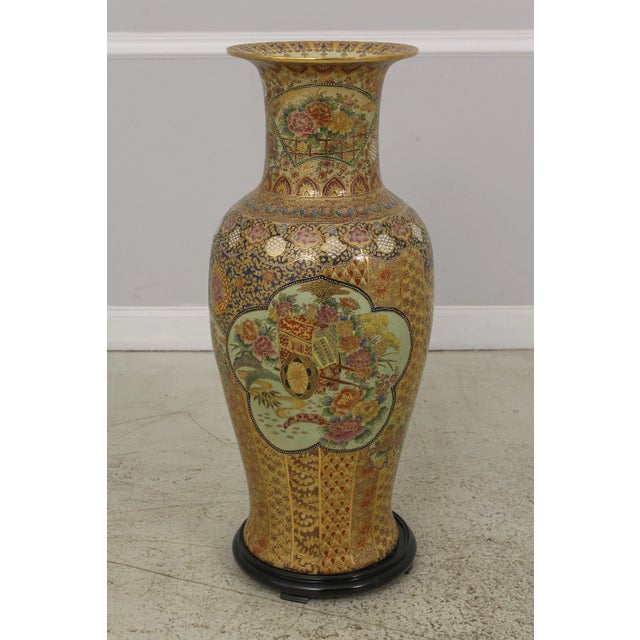 Large Chinese Decorated Vase on Stand For Sale - Image 12 of 12