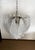 Vintage Italian Murano Chandelier with Frosted Carved Glass Leaves, 1990s For Sale - Image 12 of 18