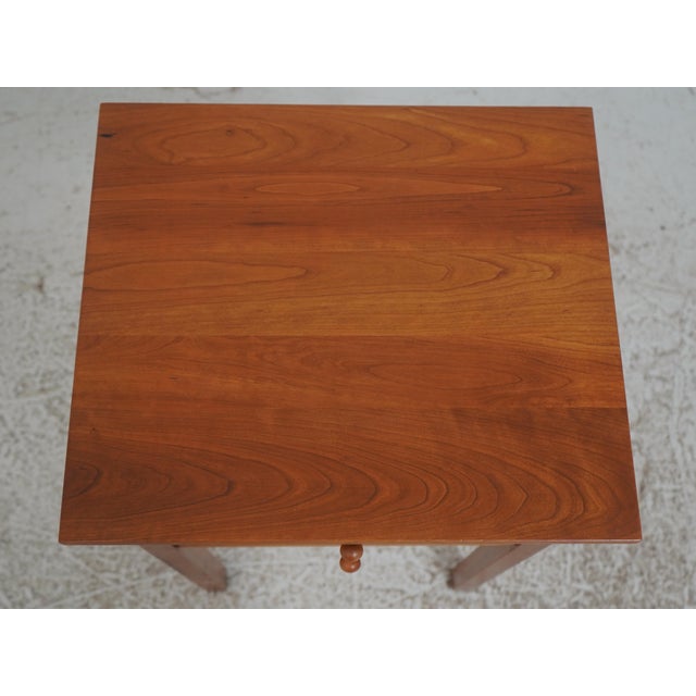 Wood Pair of Stickley Cherry Two Drawer Nightstands For Sale - Image 7 of 18