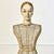 1960s Vintage French Boho Chic Tabletop Tole Mesh Tabletop Mannequin Sculpture For Sale - Image 6 of 12