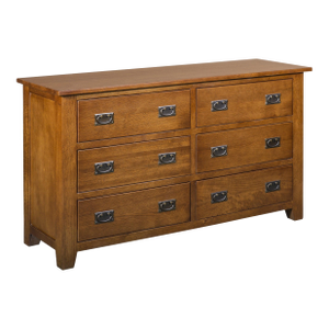 Mission 6 Drawer Dresser - Michael's Cherry