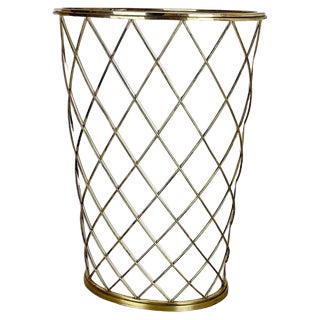Brass Umbrella Stand from Vereinigte Werkstätten München, Germany 1950s For Sale