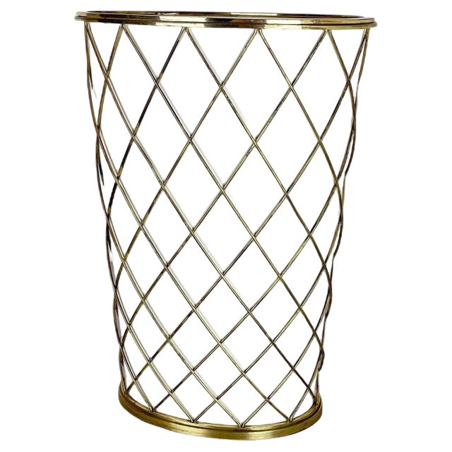Brass Umbrella Stand from Vereinigte Werkstätten München, Germany 1950s For Sale