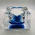 Square Ashtray in Hand-Worked Murano Glass with Ice Cube Effect, 1970s For Sale - Image 4 of 10