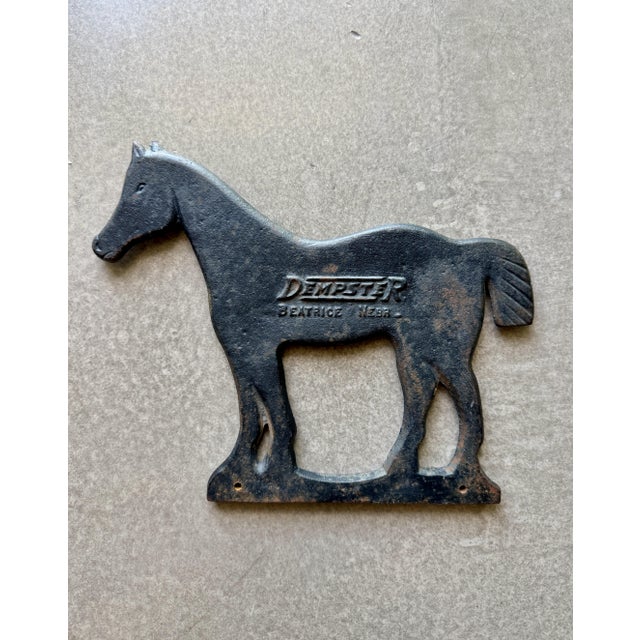 This piece was manufactured circa 1900 by the Dempster Mill Manufacturing Company in Beatrice, Nebraska, cast from heavy...