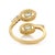 14k Gold Handmade Natural Aquamarine & Diamond Bypass Wrap Ring Size 4 For Sale - Image 9 of 15