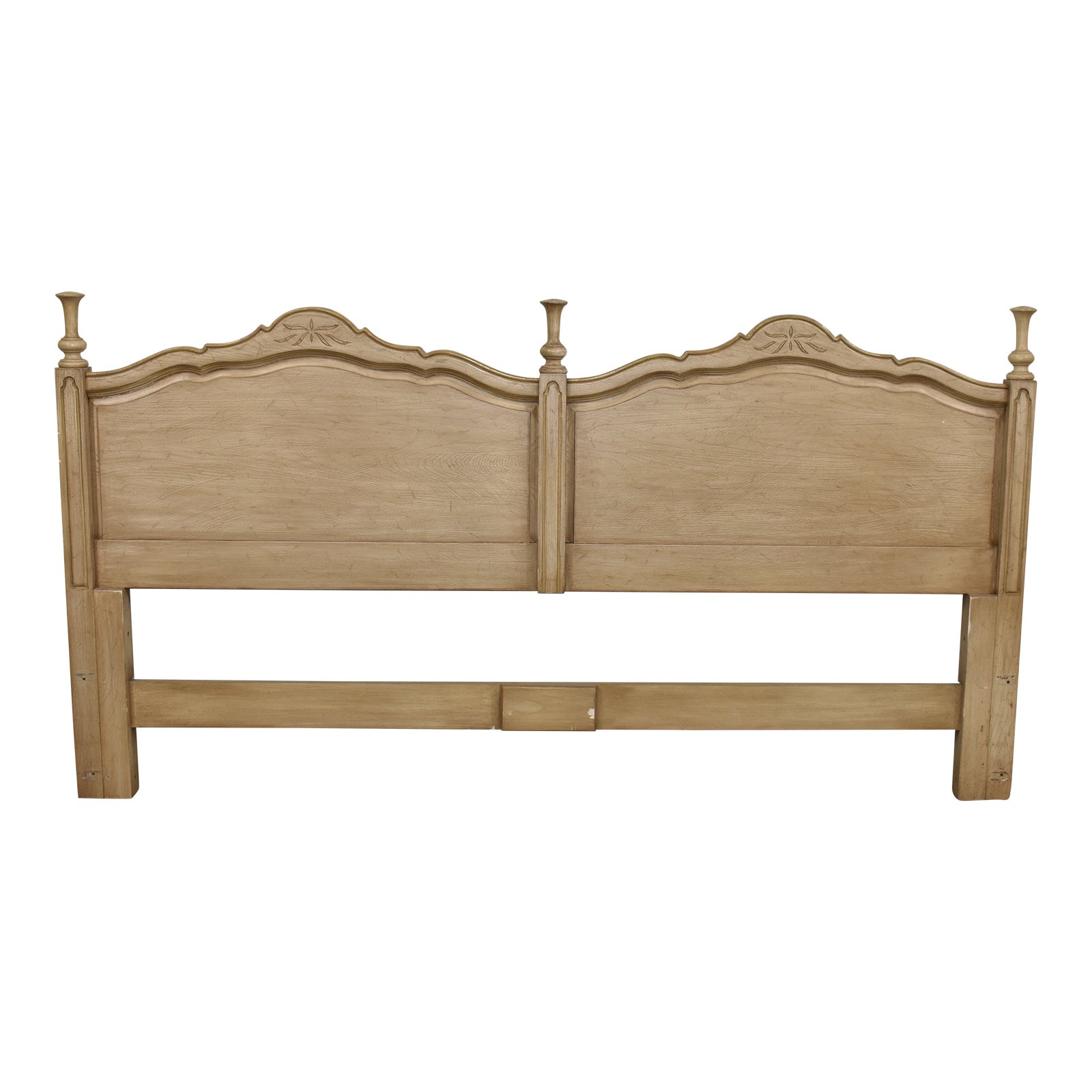Davis Co. Bisque White French Country King Headboard Chairish