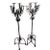 Pair of Emmanuel Design Group Designer Wrought Iron Floor Candelabras – Statement Art Pieces For Sale