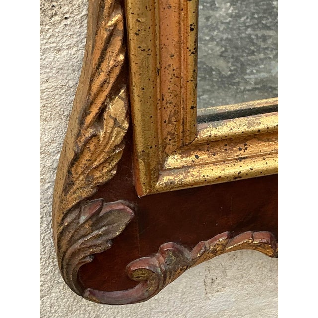 Wood Vintage Regency LaBarge Gilt Tipped Mirror For Sale - Image 7 of 10