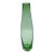 Villeroy & Boch Green Optic Ribbed Tapered Fluted Glass Bud Vase For Sale