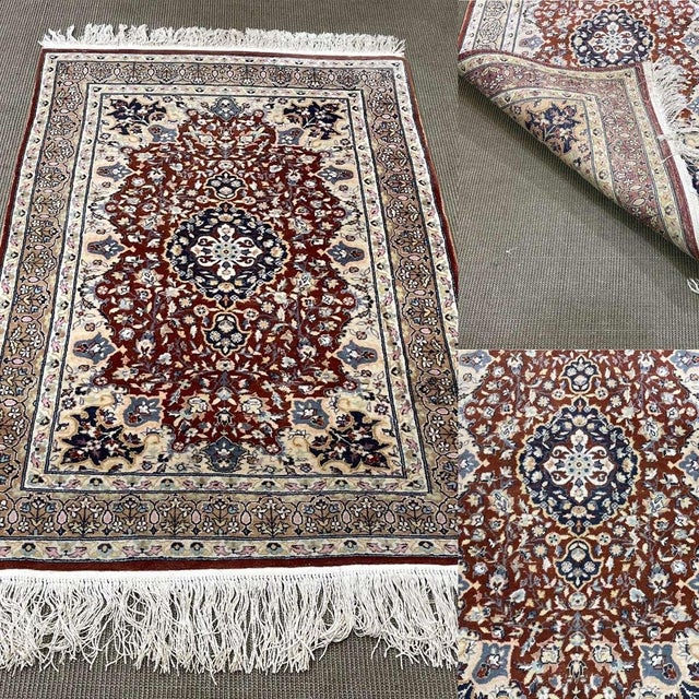 Handmade wool oriental rug - 1.70m x 96cm