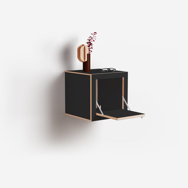 40x40x40 Fläpps Box Nightstand from Ambivalenz For Sale - Image 9 of 12