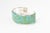 Contemporary Vintage Teme Southwestern Turquoise Channel Inlay Sterling Silver Cuff for a Man or Large Woman's Wrist For Sale - Image 3 of 11