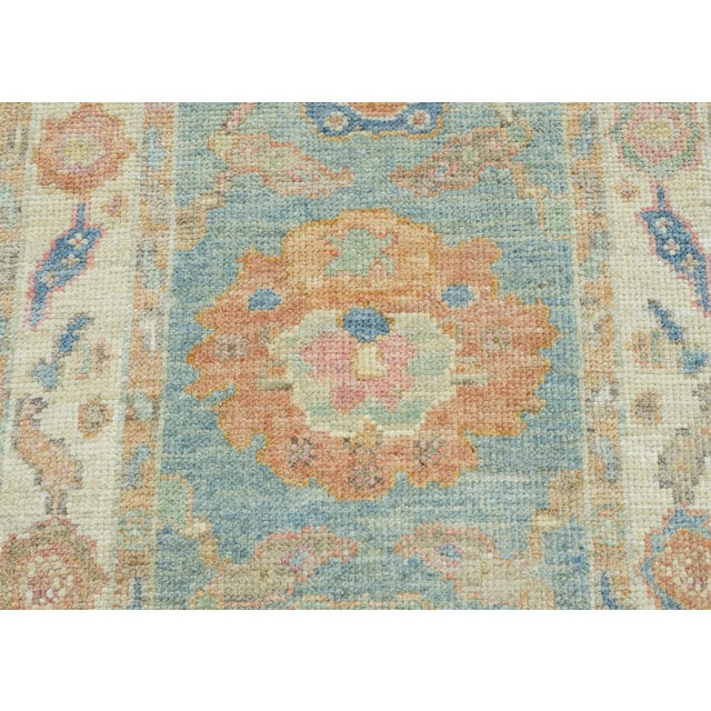 Turkish Oushak Runner Rug 2'3" x 5'8" #17258 For Sale - Image 4 of 8