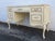 Shabby Chic Bassett French Shabby Chic Painted Vanity Writing Desk 6237 For Sale - Image 3 of 18