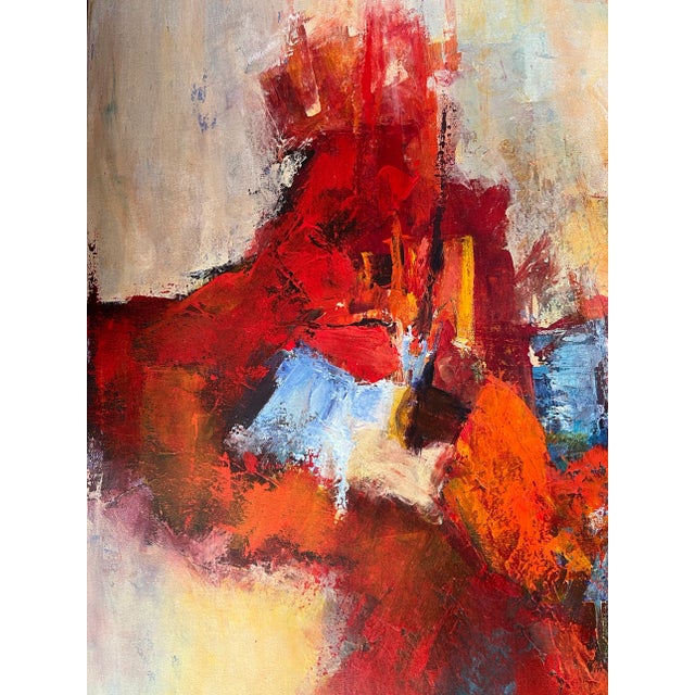 In viewing this painting, the artist often asked me, "what do you see?" There was always a conflicting debate between a...