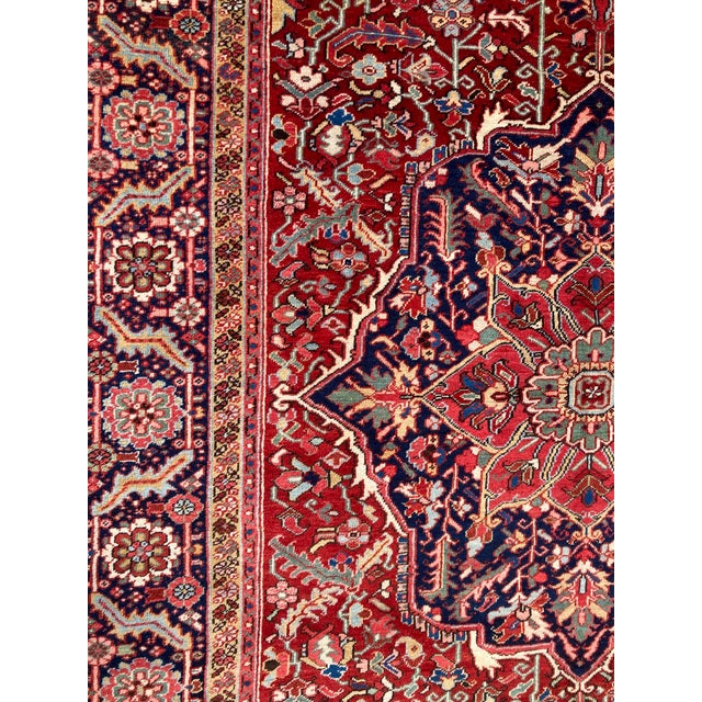 Antique Heriz Rug, 1920s For Sale - Image 12 of 18
