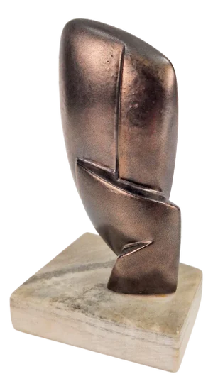 Vintage Abstract Sculpture on Marble Base, 1960s