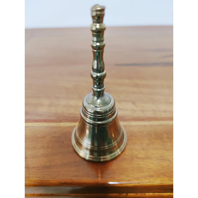 Metal Cast Brass Table Bells, Set of 6 For Sale - Image 7 of 7