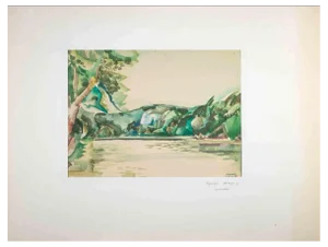 Reynold Arnould, Landscape, Watercolor, Mid-20th Century