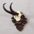 Rustic European Antique Chamois Trophy on Carved Plaque, Germany Ca. 1900 For Sale - Image 3 of 5
