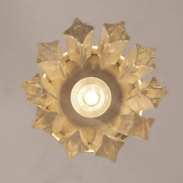 Vintage Chandelier with Murano Crystal Glass, Italy, 1980s For Sale - Image 9 of 13