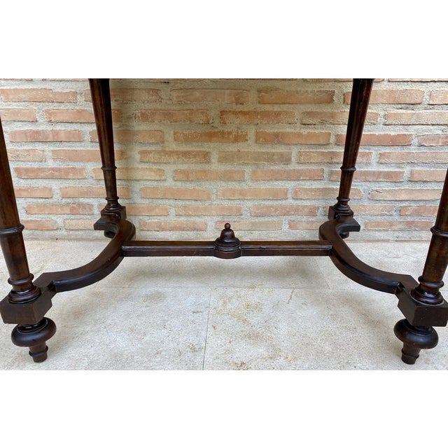 Louis XVI French Walnut Side Table, 1920s For Sale - Image 13 of 16