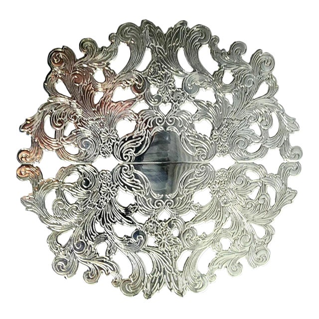 The Sheffield Silver Co. Vintage Fine Silver Plate Trivet For Sale