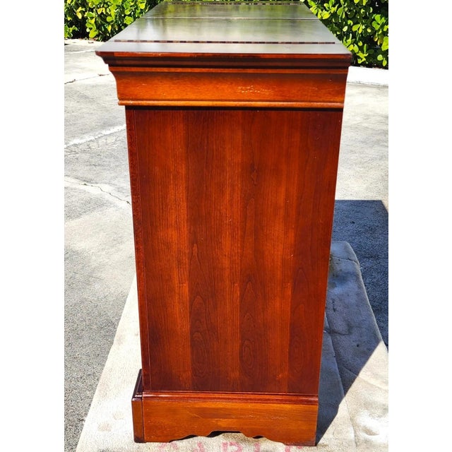 Bassett Chris Madden Collection Bar Flip Top Rolling For Sale - Image 12 of 16