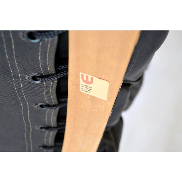 Pair of Vintage Siesta Low Back Lounge Chairs by Ingmar Relling in Black Leather For Sale - Image 10 of 10