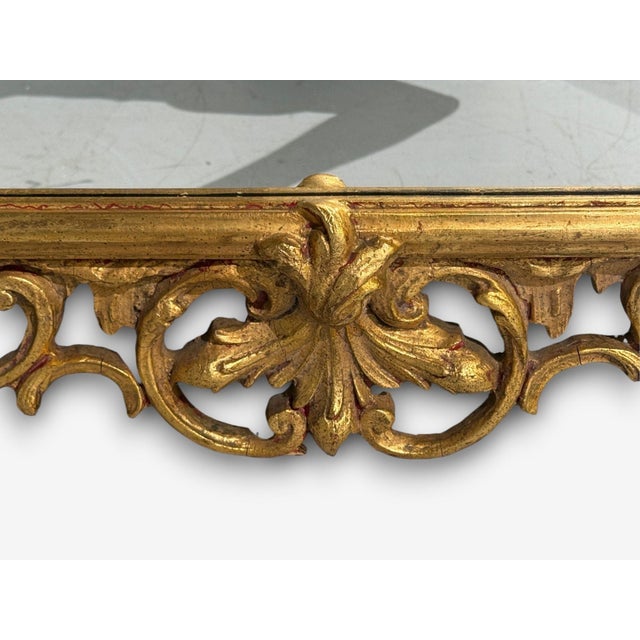 Friedman Brothers, Large Ornate Wall Mirror, Giltwood, Mirror, Usa, 1950s For Sale - Image 9 of 10