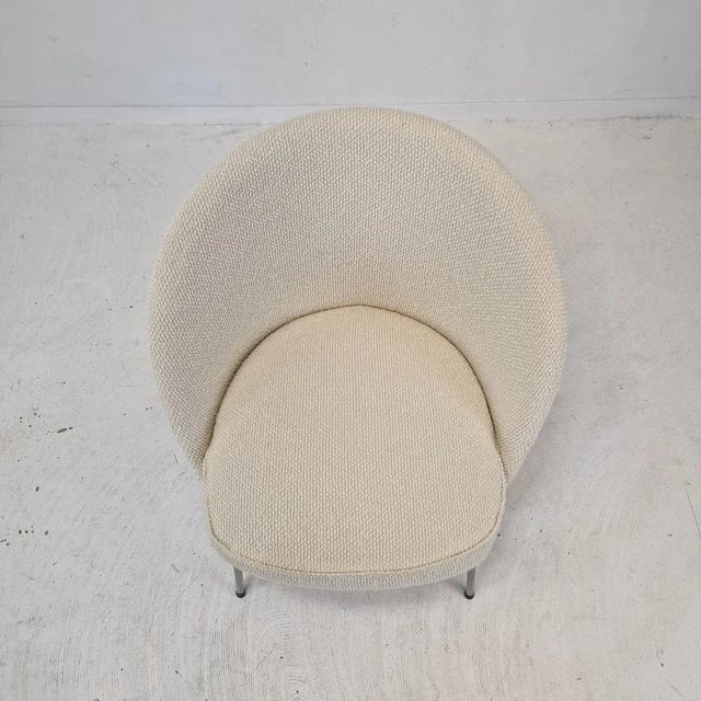 White Mid-Century Dutch Cocktail Chair, 1970s For Sale - Image 8 of 10