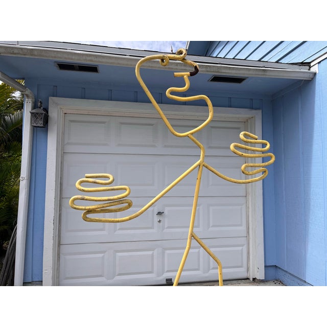 A rare and monumental signed steel sculpture by acclaimed American artist Barrett DeBusk. Standing an impressive 90 inches...