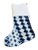 Textile Blue & White One-Of-A-Kind African Textile Christmas Stockings, S/2 For Sale - Image 7 of 9